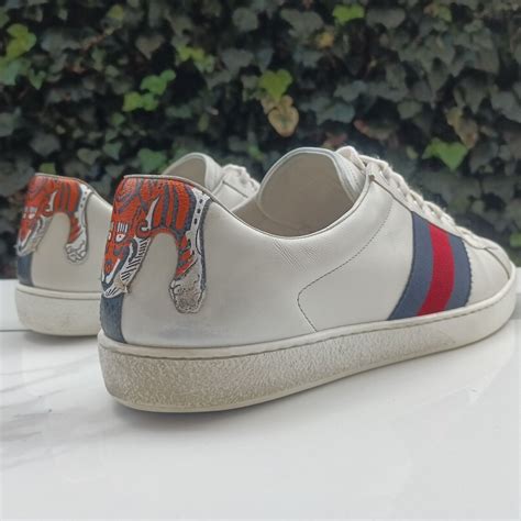 gucci ace tiger hang|Gucci ace tennis shoes.